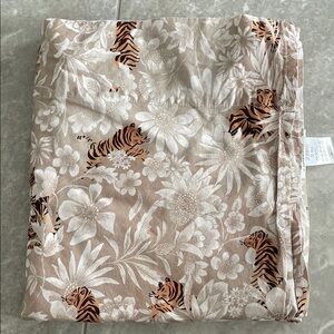 Floral and Tiger Print Fabric